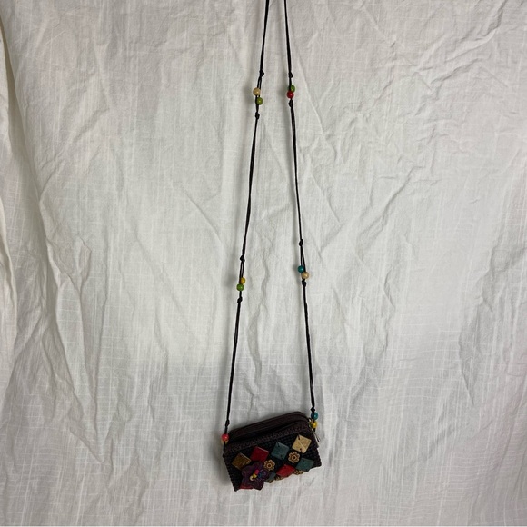 ⚪️ Bohemian handmade beaded mini crossbody wallet - Picture 4 of 6